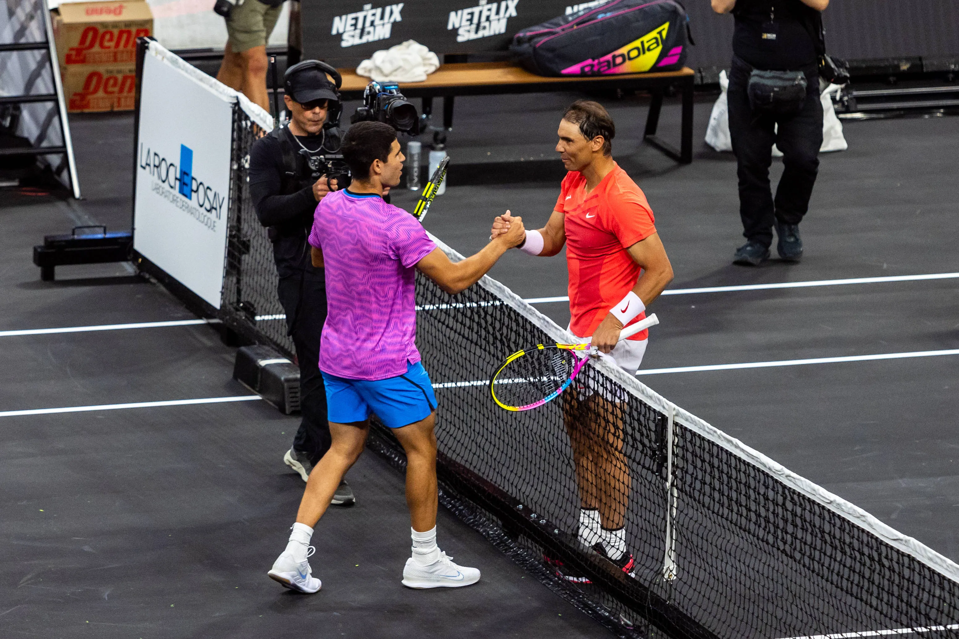 Carlos Alcaraz and Rafael Nadal mural defaced and destroyed after standing for less than two days at Madrid Open