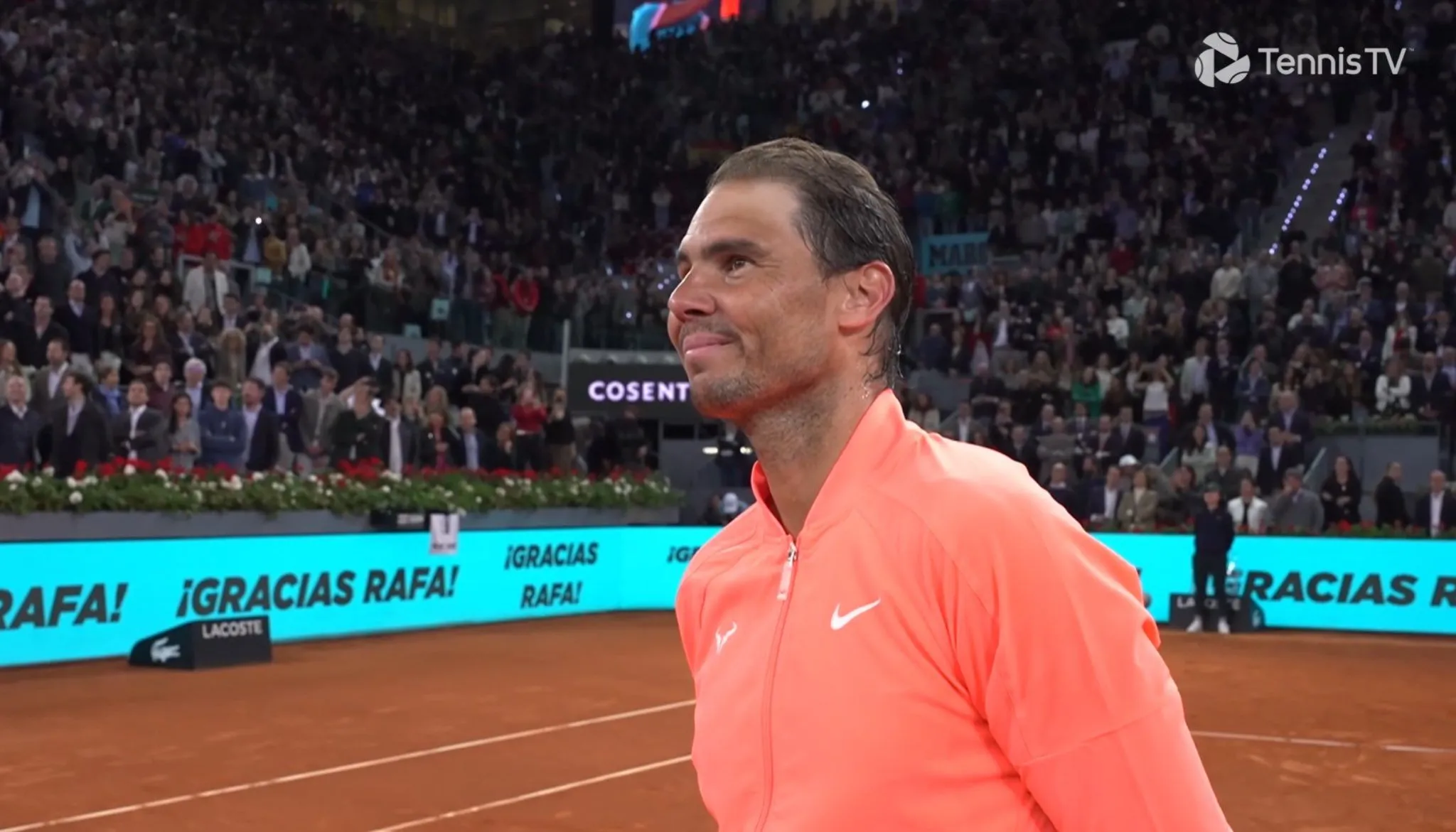 VÍDEO: Brutal adiós del Foro Itálico a Rafa Nadal tras su eliminación de Roma