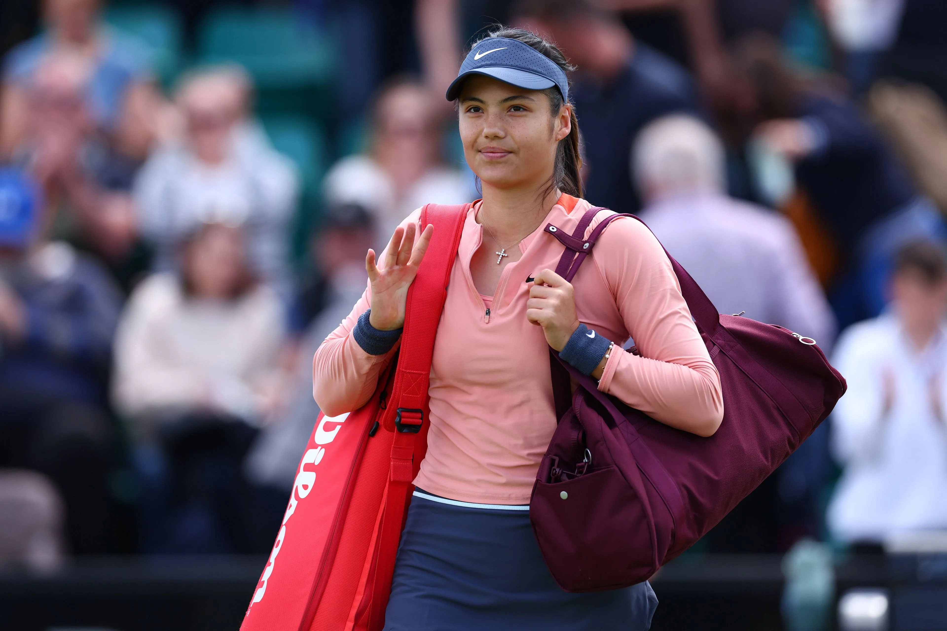 Emma Raducanu shines in Stephens win at Eastbourne International as Karolina Muchova returns with quick retirement win