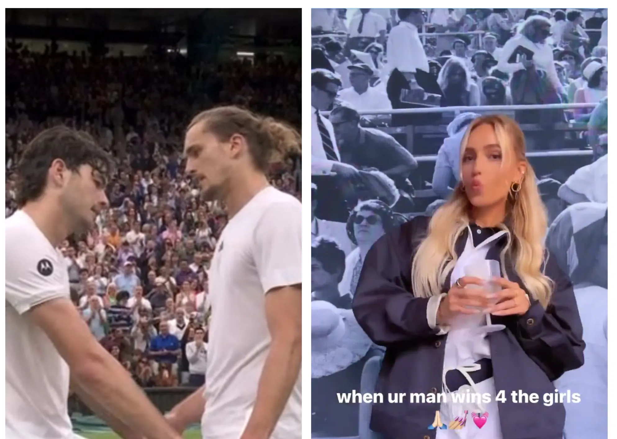 La "guerra" entre Alexander Zverev y la novia de Taylor Fritz: "Cuando tu hombre gana por las chicas"