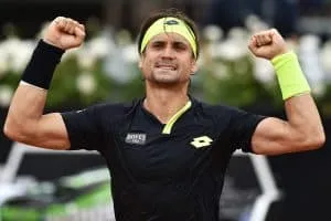 David Ferrer competing in the 2015 Rome Open