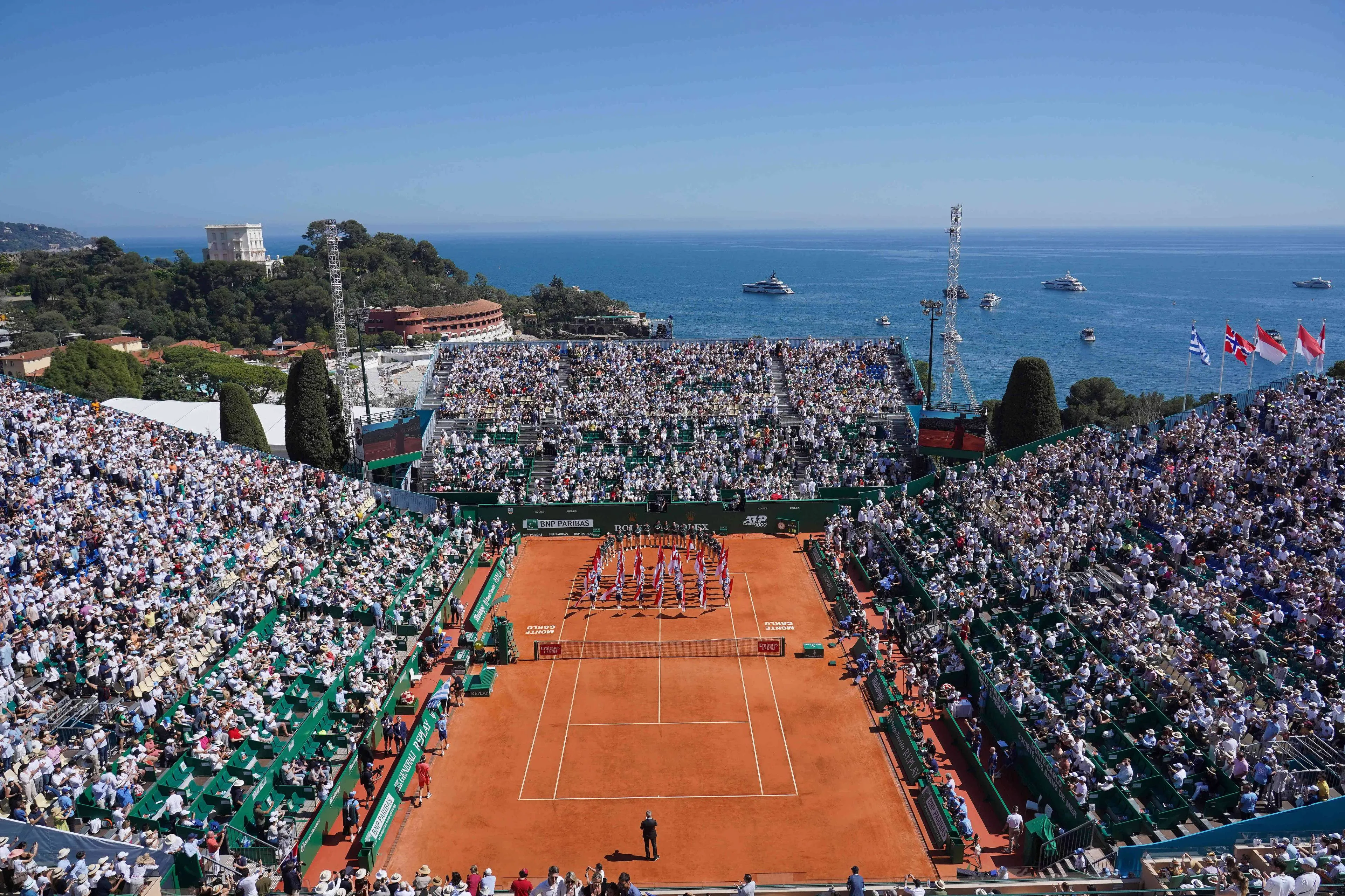 Auslosung Monte-Carlo Masters 2025 mit den möglichen Begegnungen Djokovic-Wawrinka, Zverev-Berrettini und Alcaraz-Fognini in Monaco