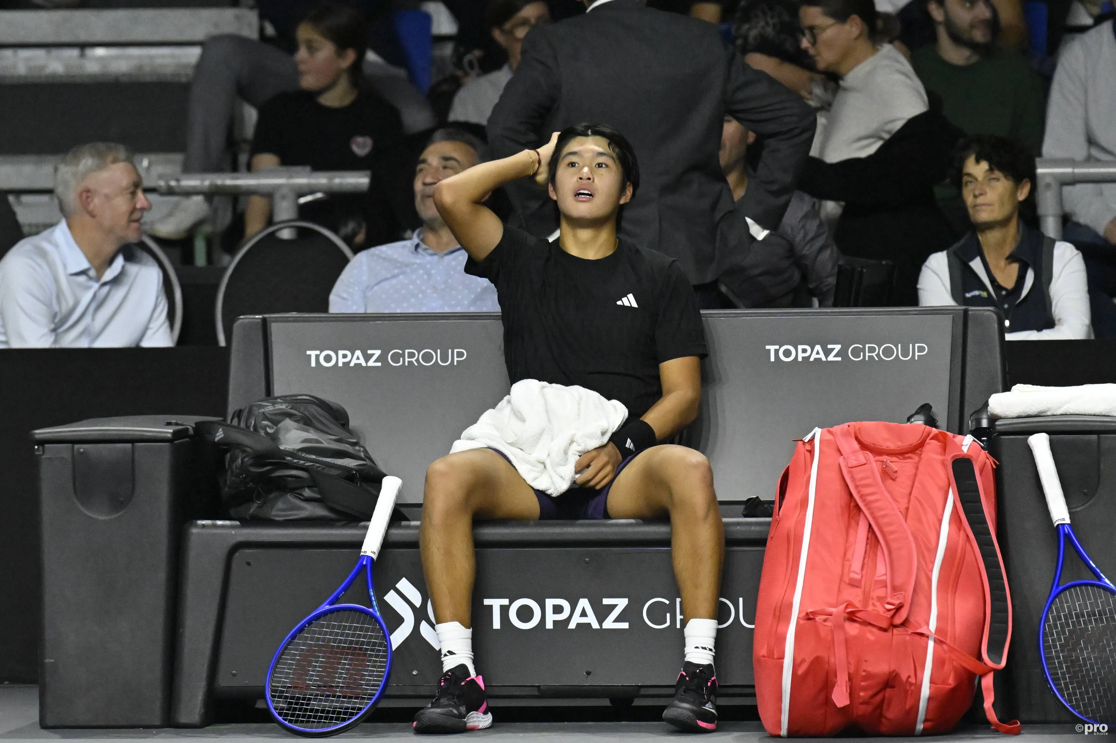 Learner Tien during Moselle Open final.