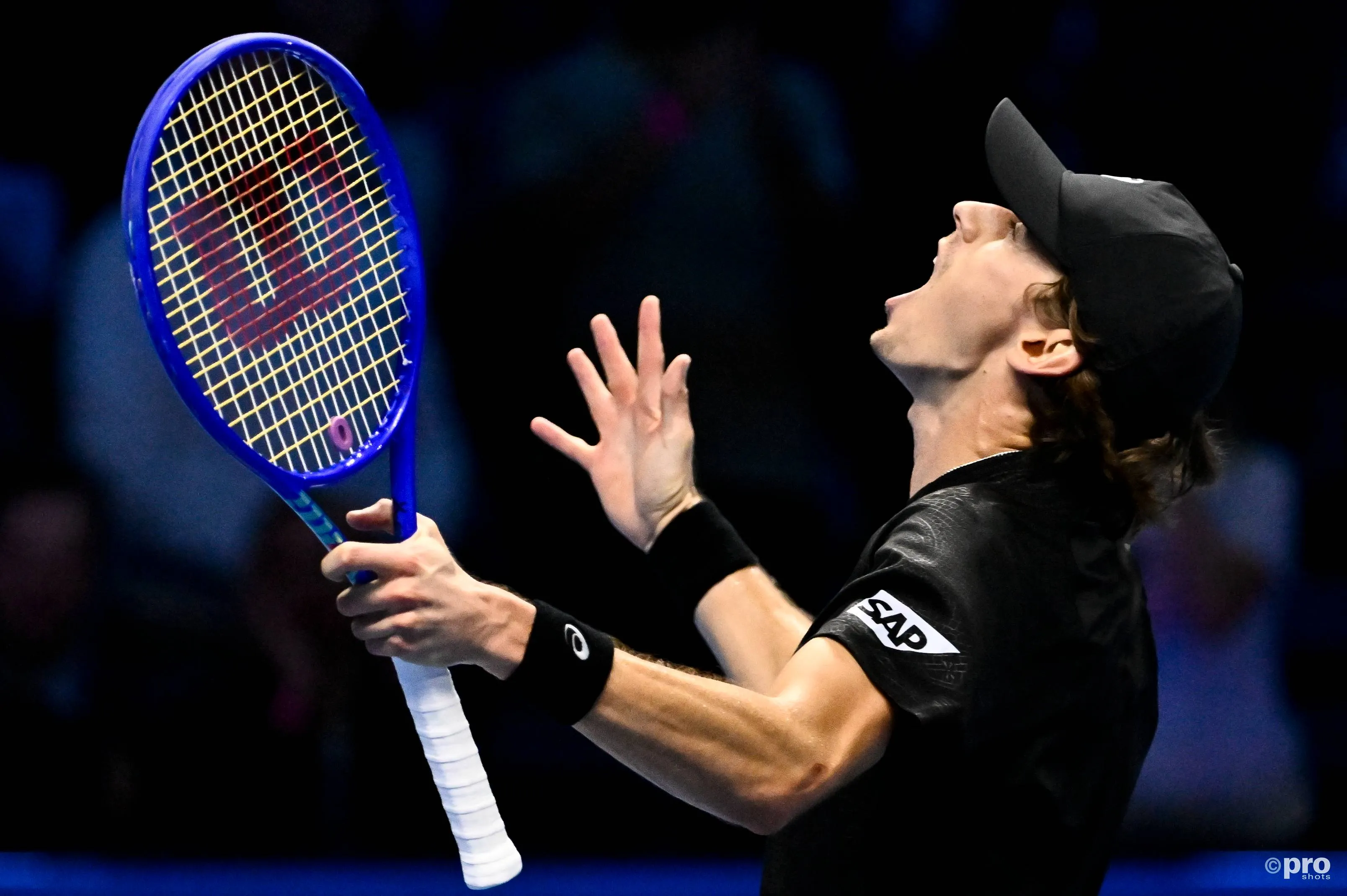 Alex de Minaur in action at ATP Finals.