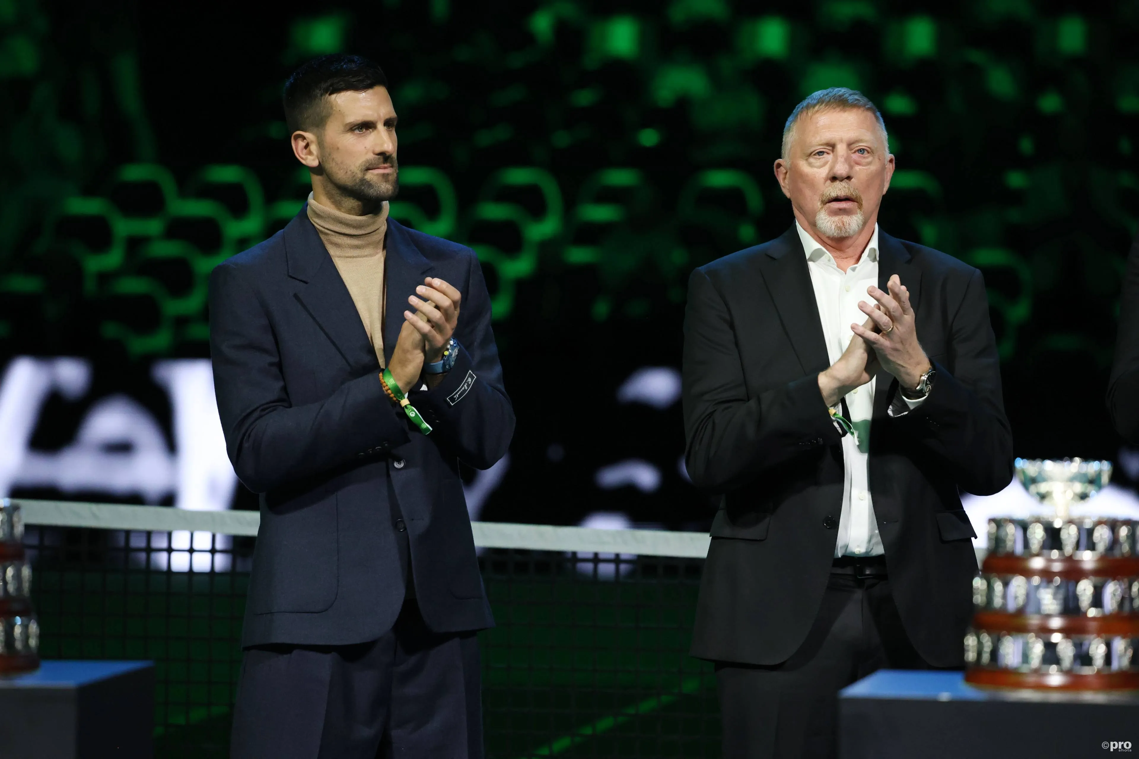 Novak Djokovic and Boris Becker together to mark life of Nikola Pilic.