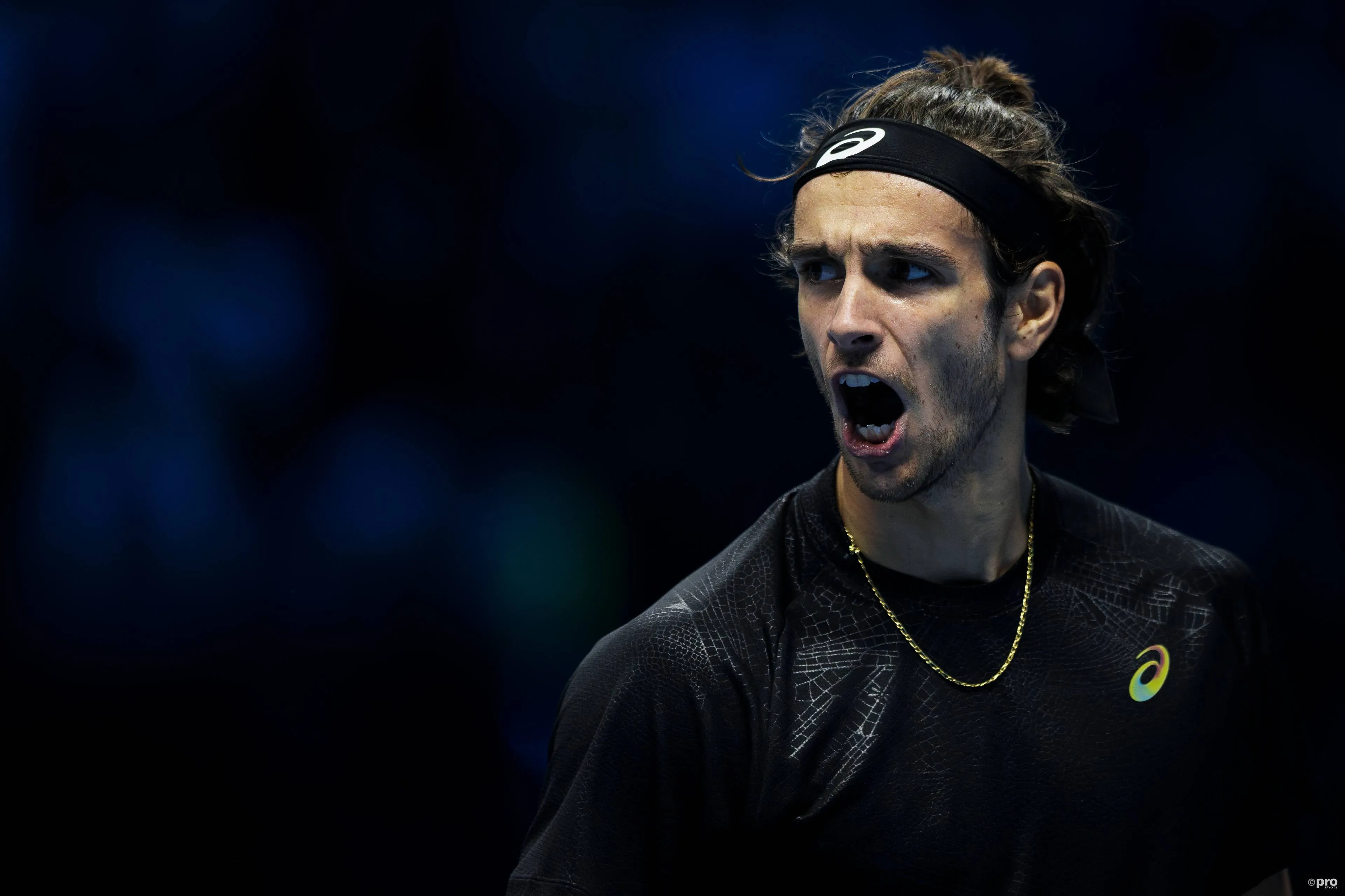 Lorenzo Musetti competing at first ATP Finals