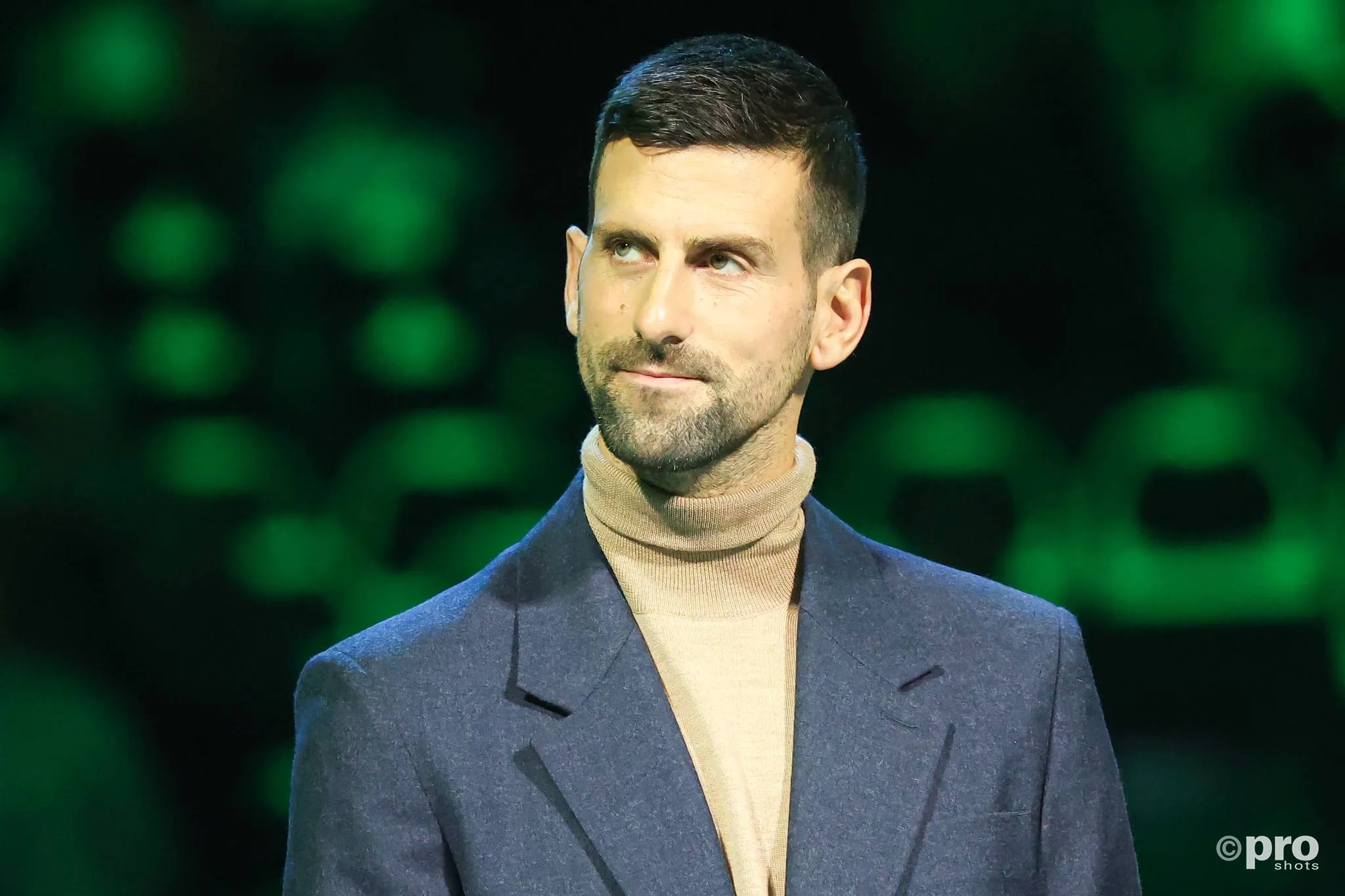Novak Djokovic at the celebration of life for Nikola Pilic.