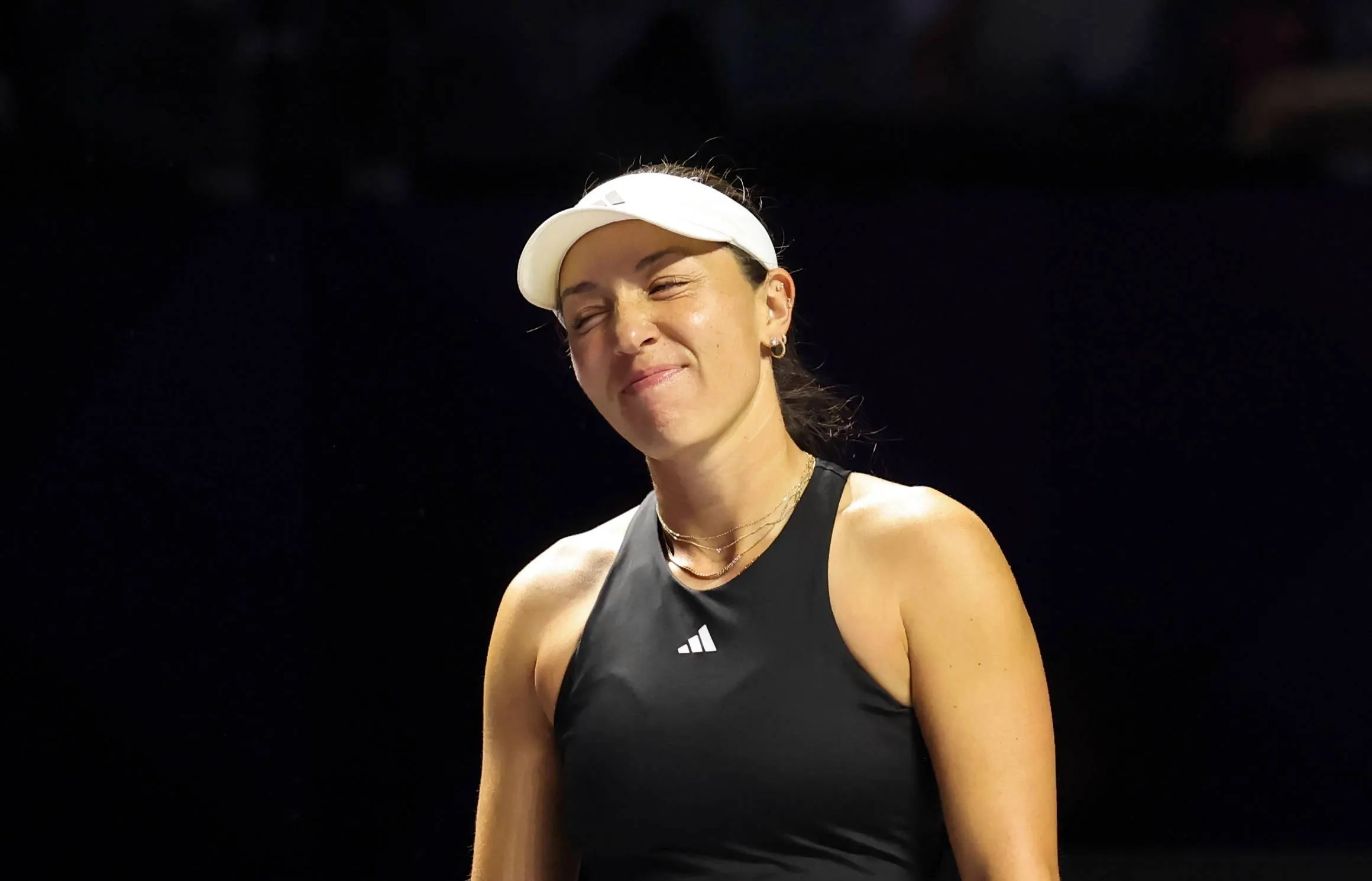 Jessica Pegula on court at the WTA Finals.