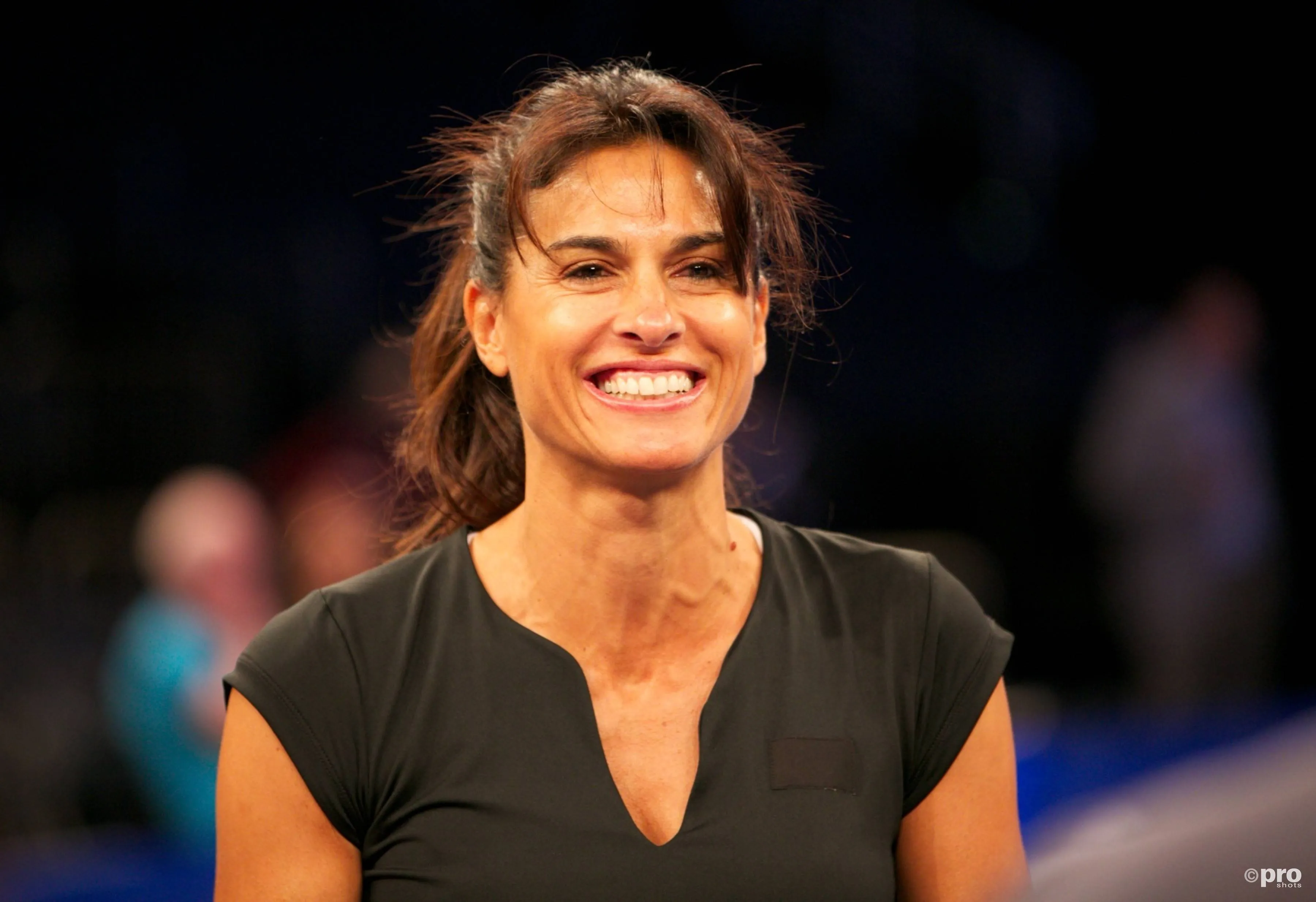 Gabriela Sabatini smiles
