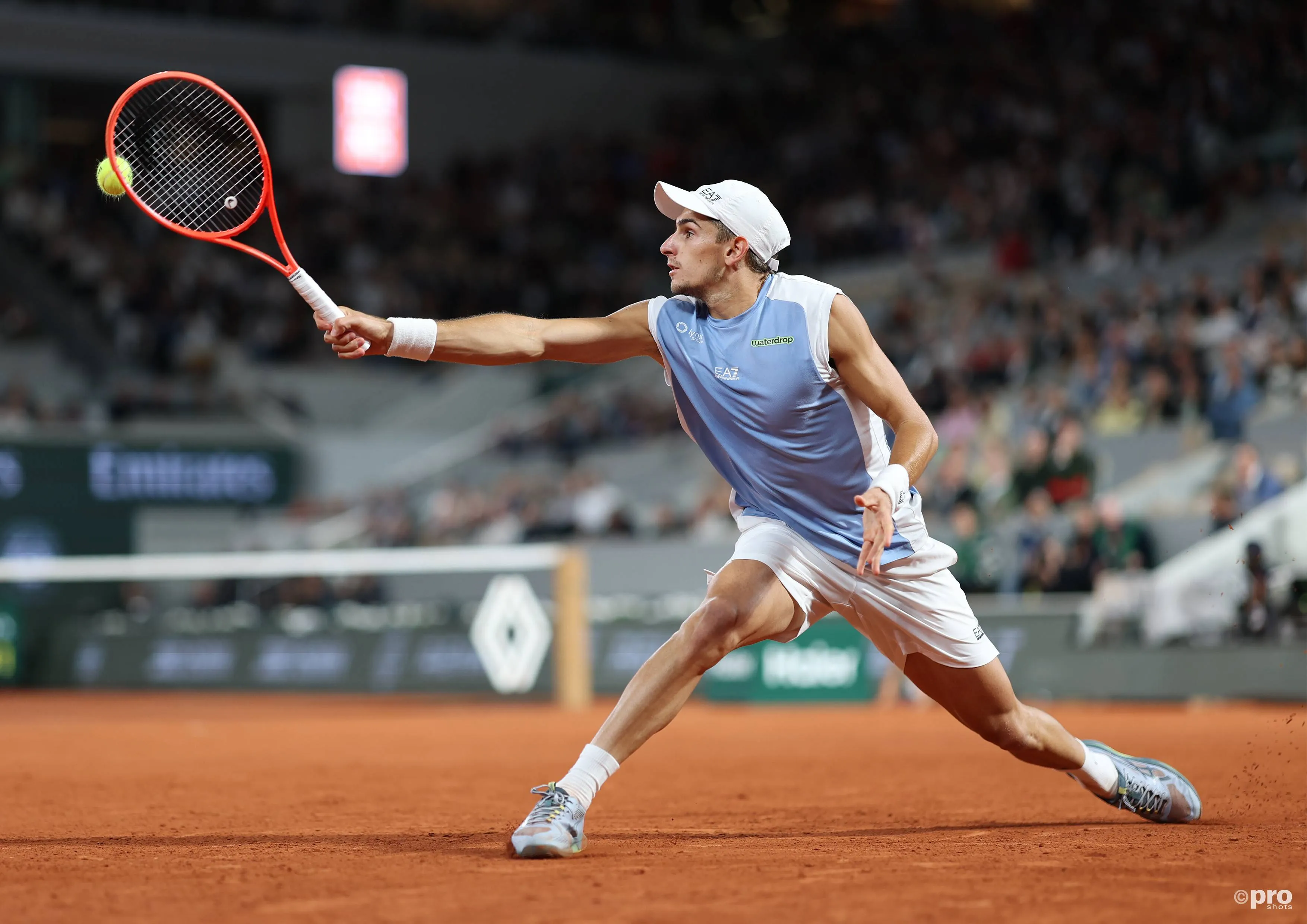 MATTEO ARNALDI of Italy during the match against M. Berrettini in the quarterfinals of tennis tournament Roland Garros