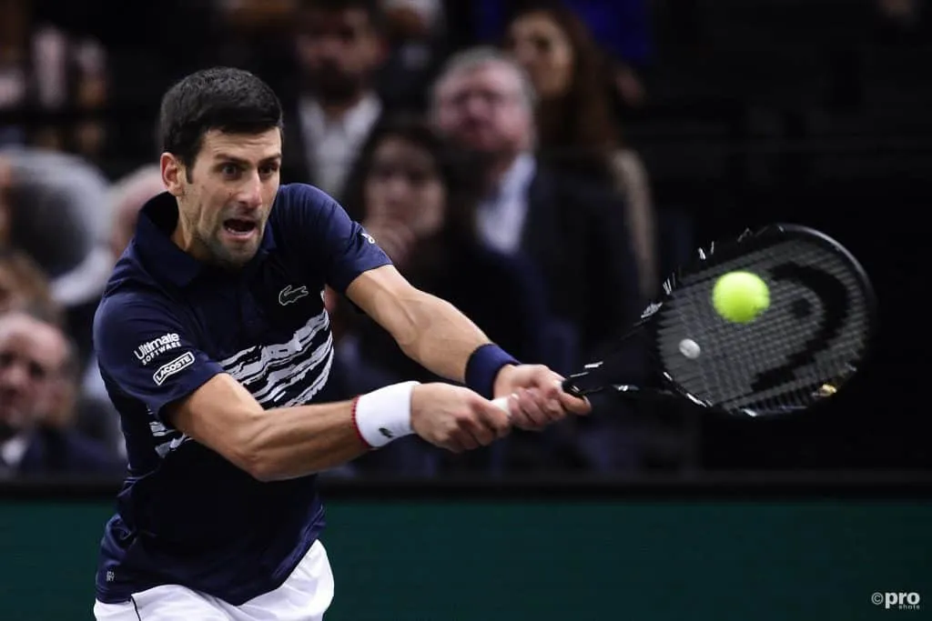 Djokovic withdraws from exhibition but returns to win the match