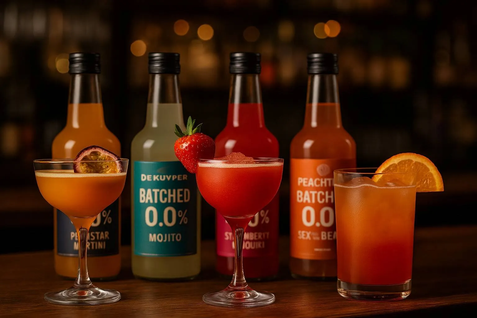 De Kuyper introduceert alcoholvrije Batched 0.0% cocktails