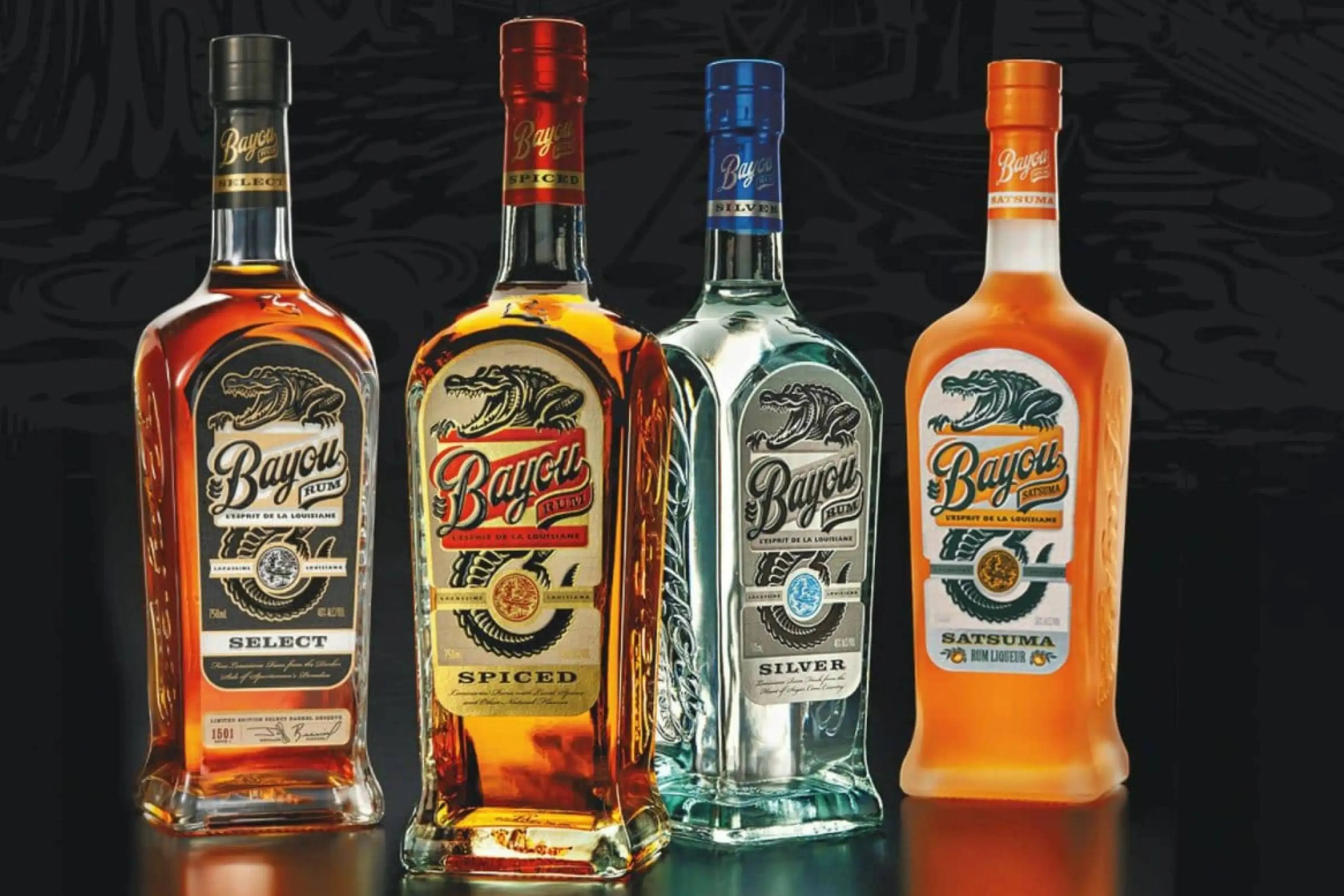 Bayou Rum bottles