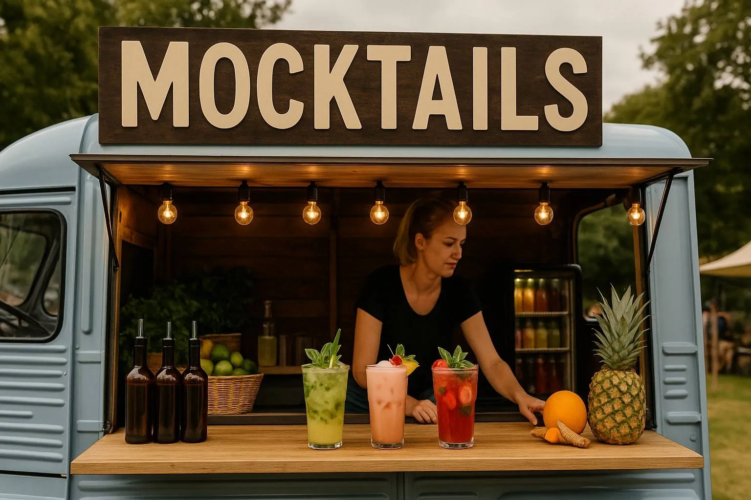 mocktail truck voor festivals