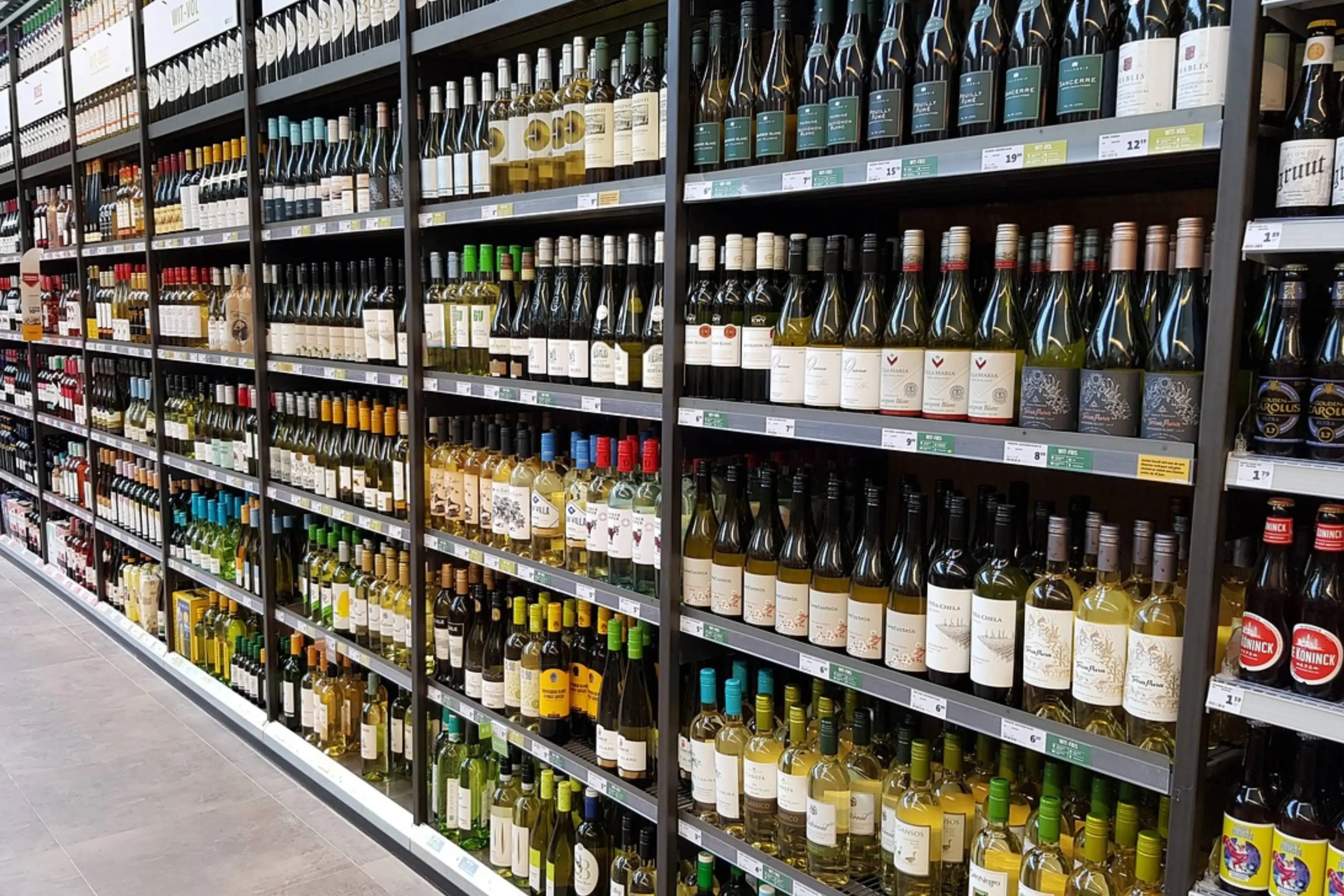 alcohol supermarkt
