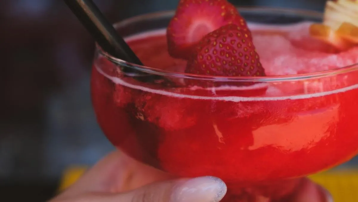 cocktail aardbeien drank