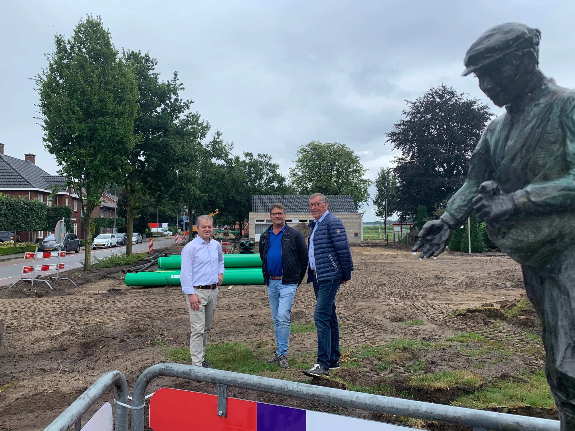 foto werkgroep herinrichting entree fleringen