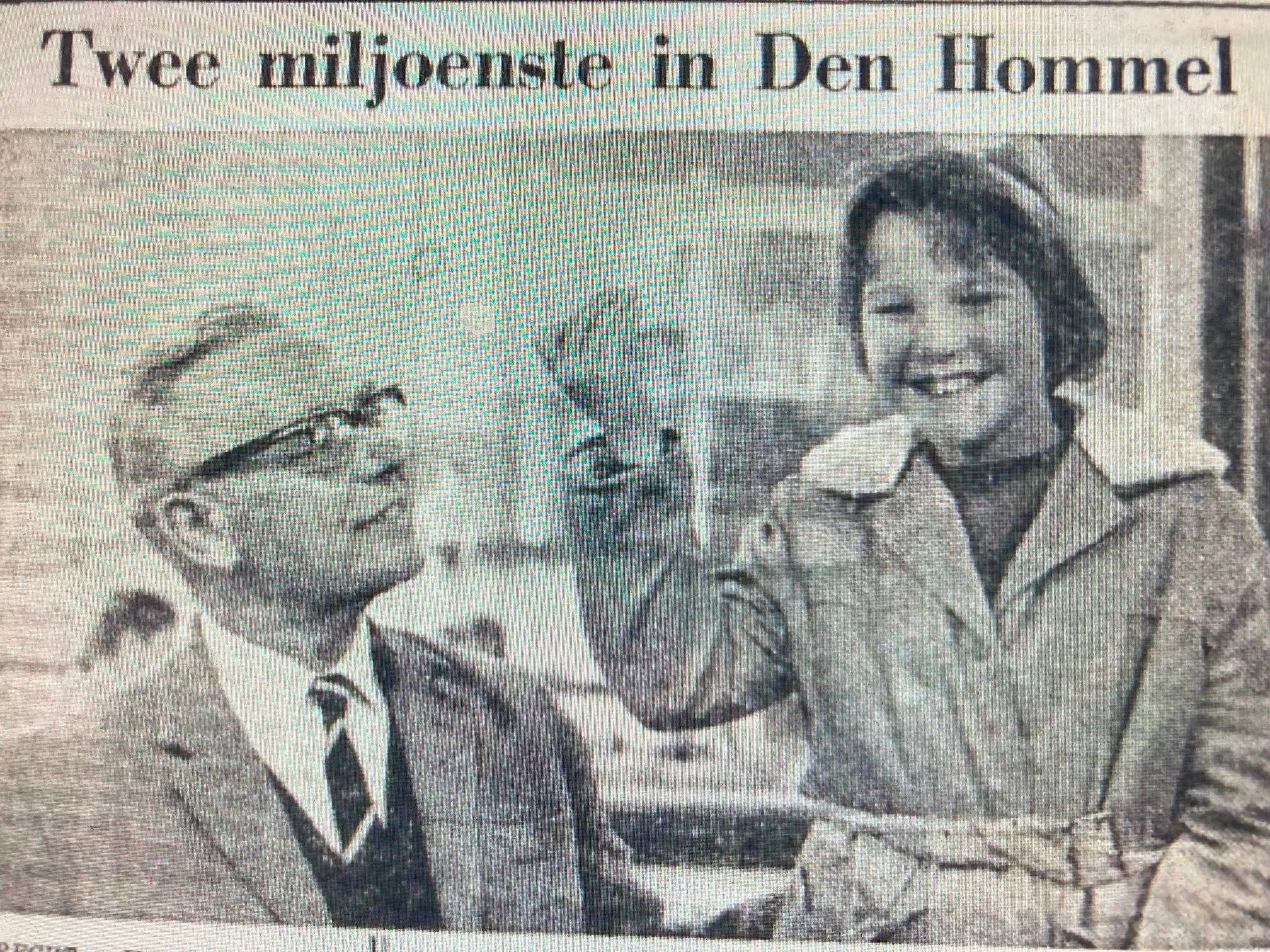 2 miljoenste Den Hommel