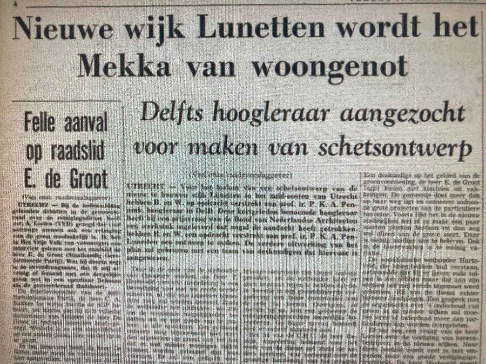 schetsontwerp Lunetten