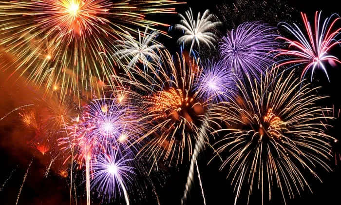 fireworks of various colo 009