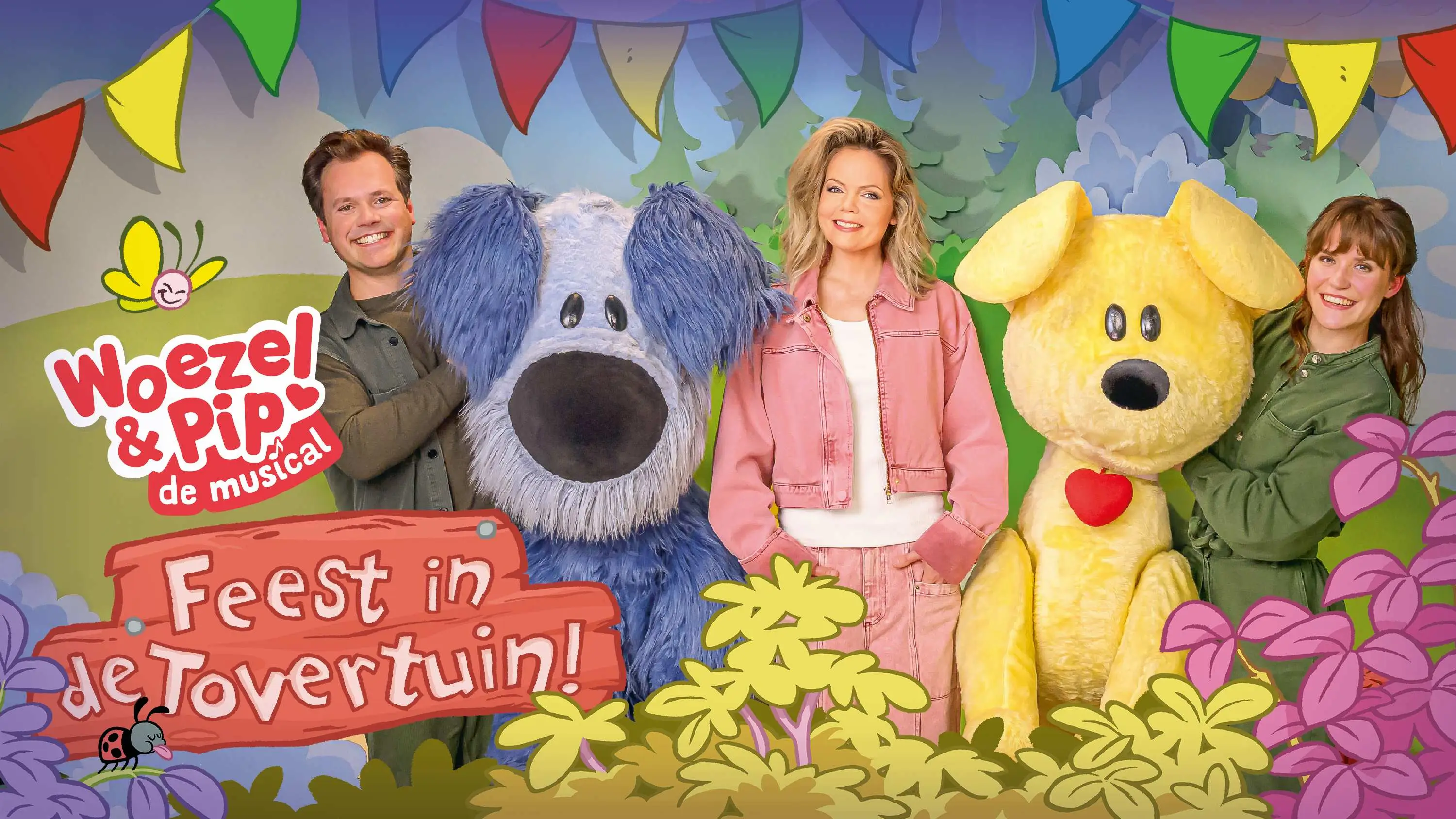 Promobeeld Woezel & Pip feest in de tovertuin - liggend