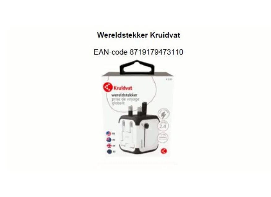 kruidvat wereldstekker