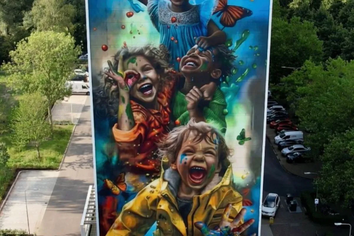 Een van de grootste murals van Nederland vind je in Zwolle