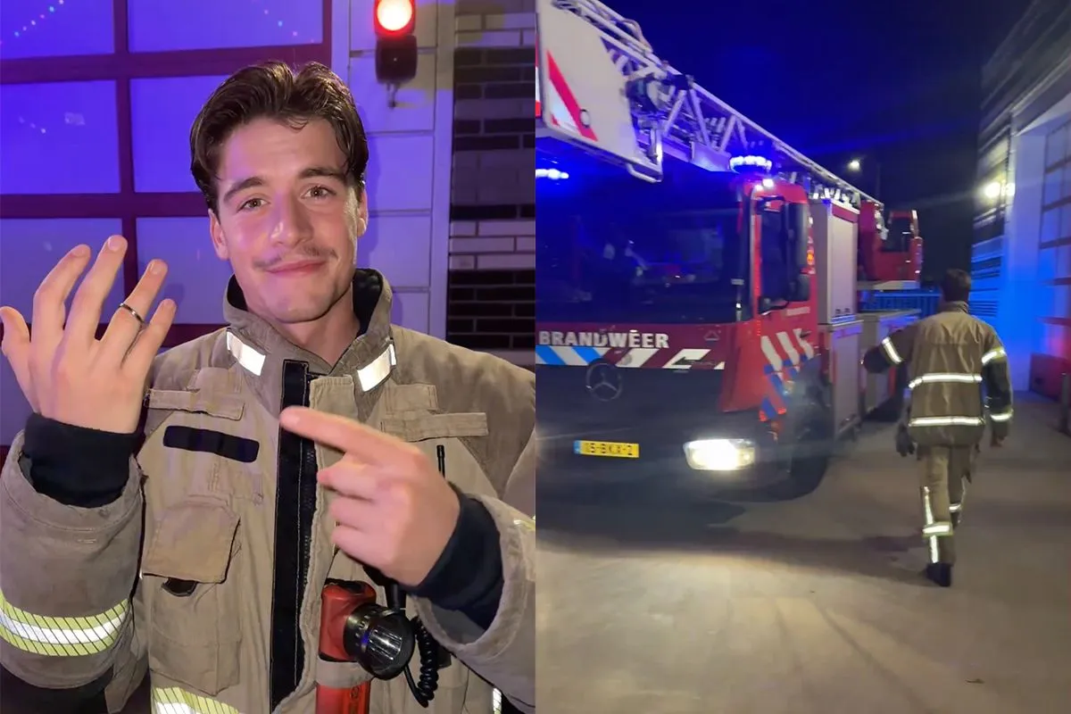 Nederlandse brandweerman Tom gaat wereldwijd viraal