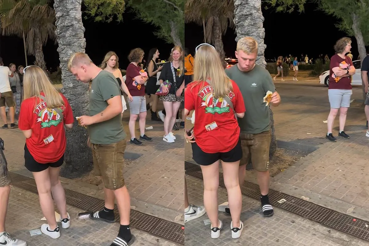 thumb vk heel het internet geniet van vakantieganger op mallorca die het naar zijn zin heeft