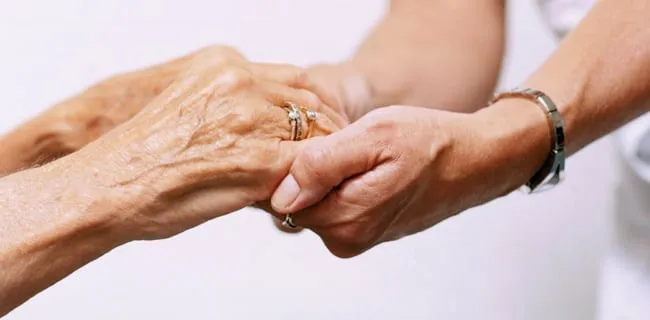 holding hands
