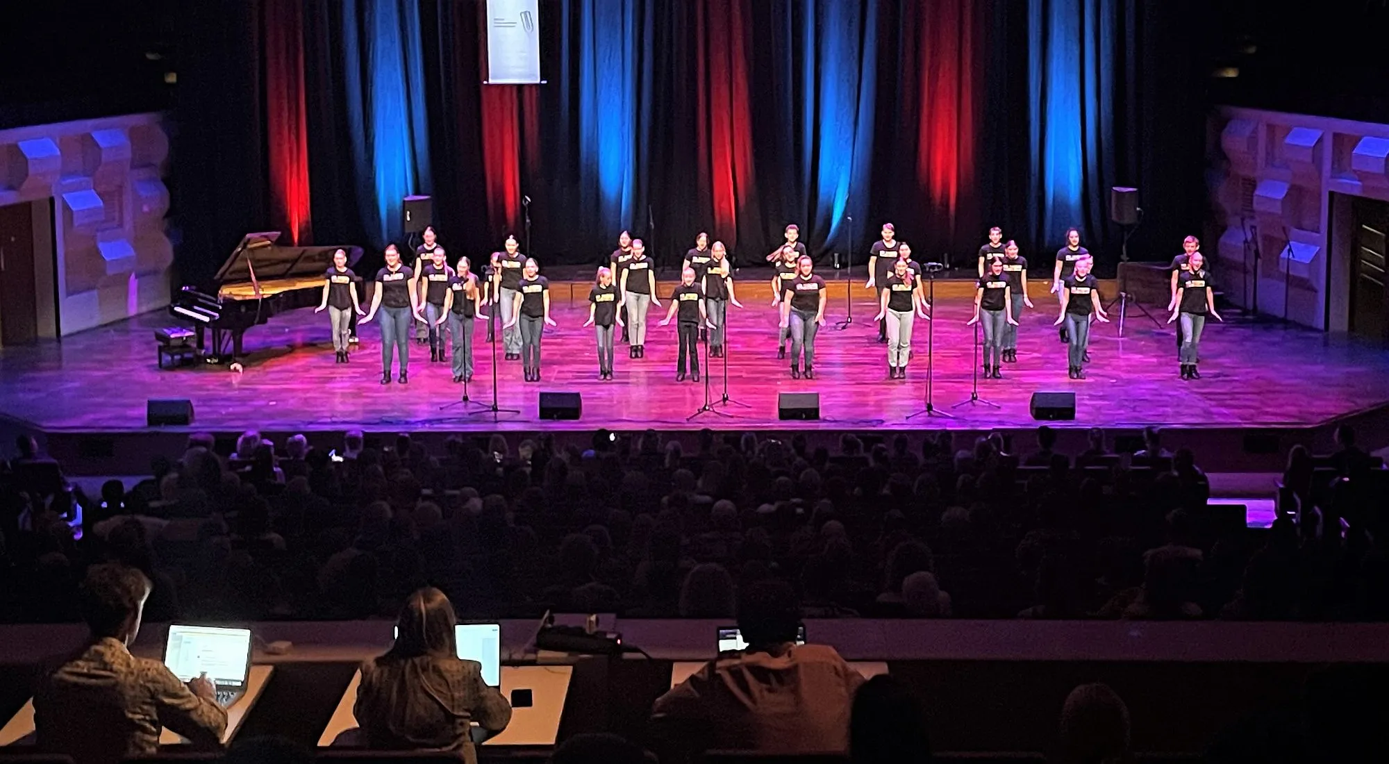 mini tijdens optreden in de doelen 2 002