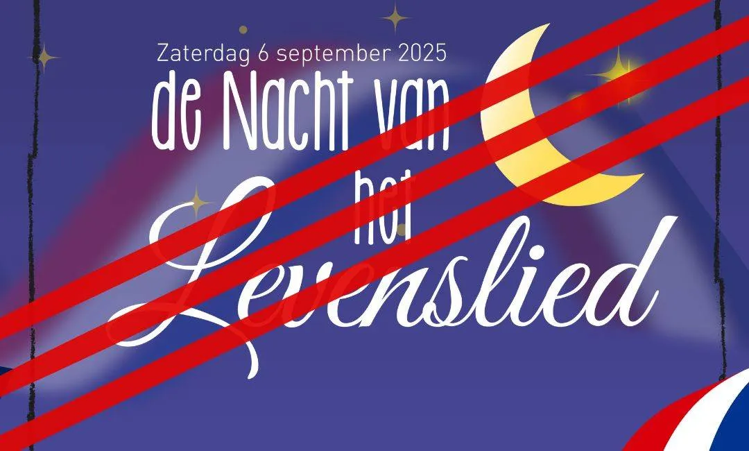 Nacht van het Levenslied geannuleerd: veiligheid staat voorop