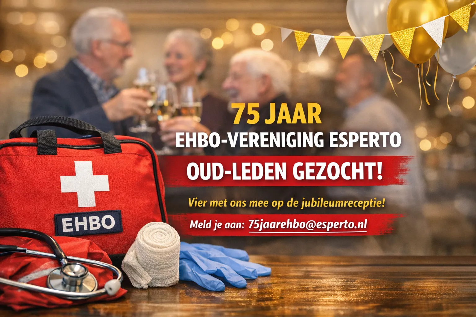 Oproep aan oud-leden voor 75 jaar EHBO-vereniging Esperto