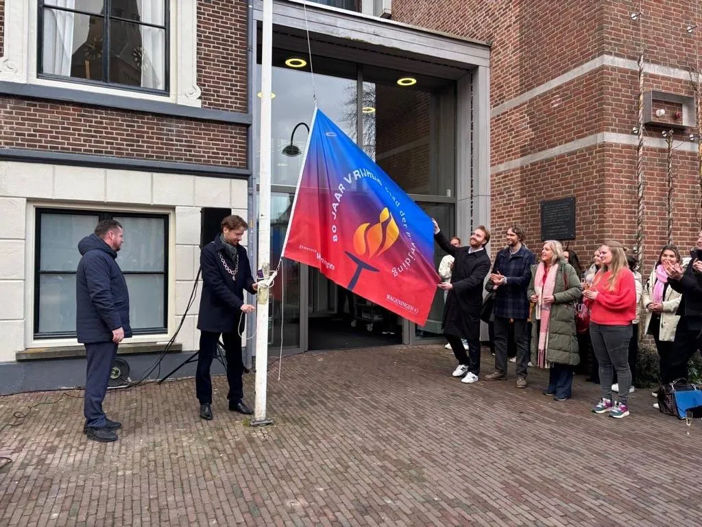 80 jaar vrijheid vlag c gemeente wageningen