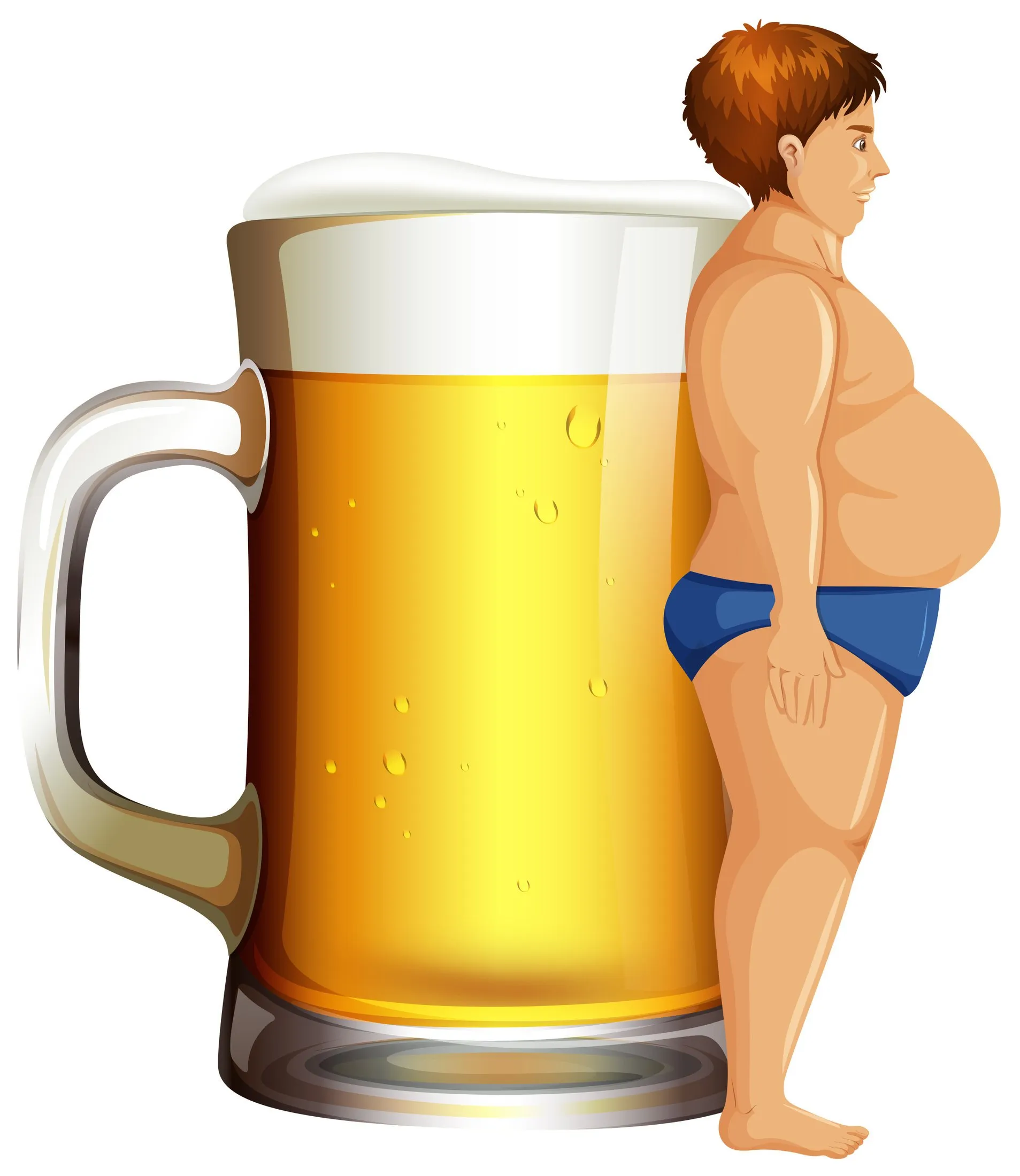 De bierbuik bestaat niet