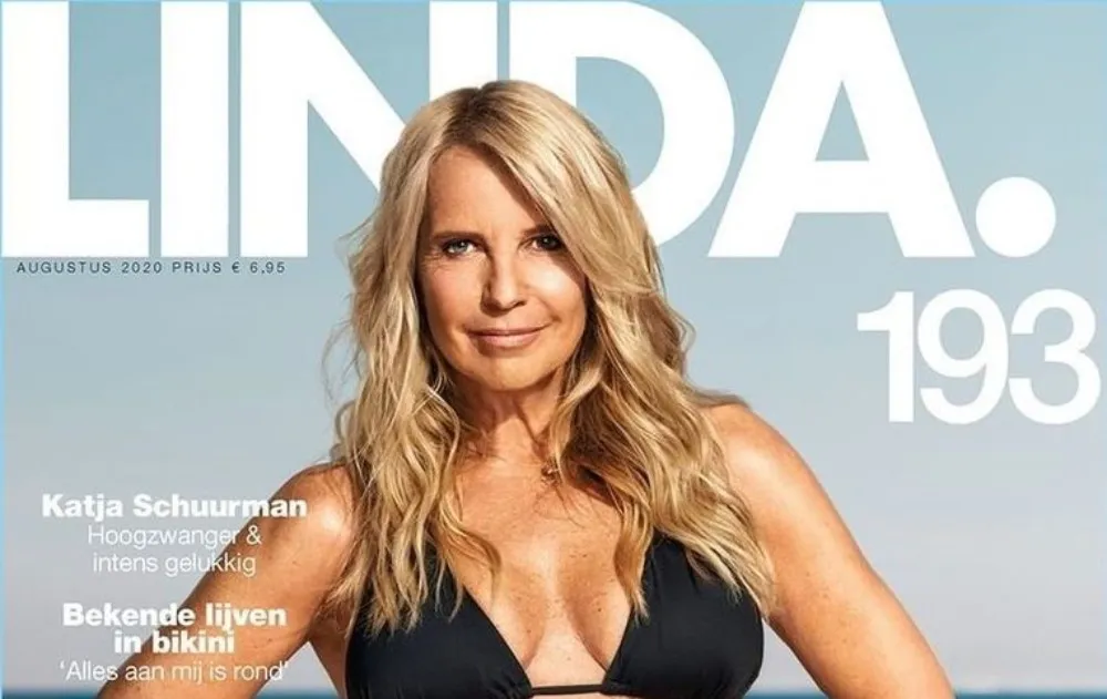 Linda de Mol in bikini voor eigen magazine