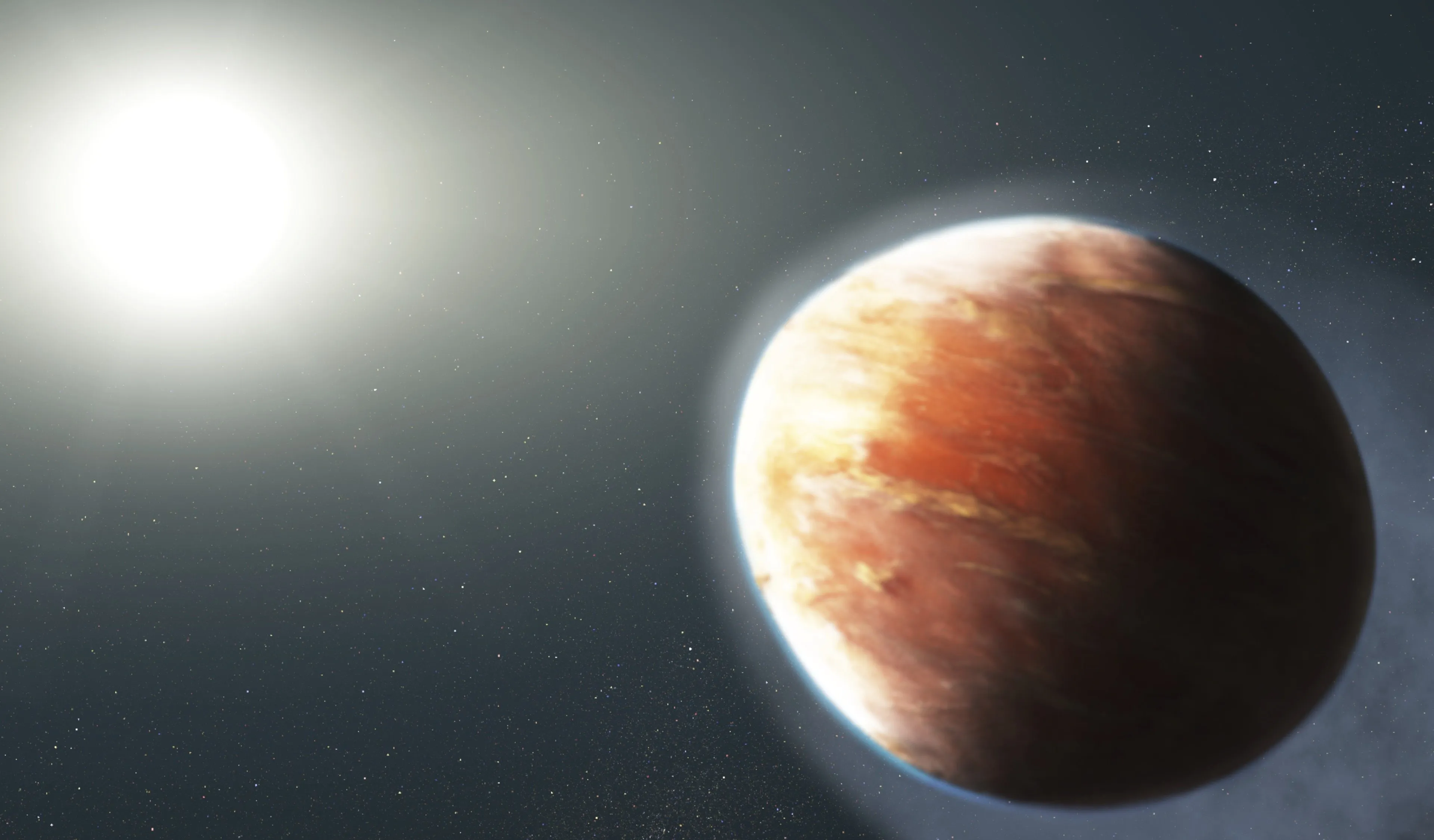 Exoplaneet ontdekt waar het mogelijk vloeibare edelstenen regent uit wolken van metaal