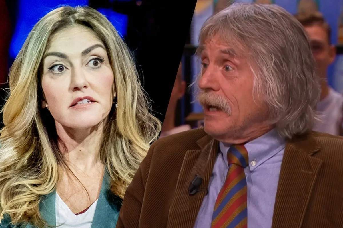 Yesilgöz was erg kwaad op Johan Derksen