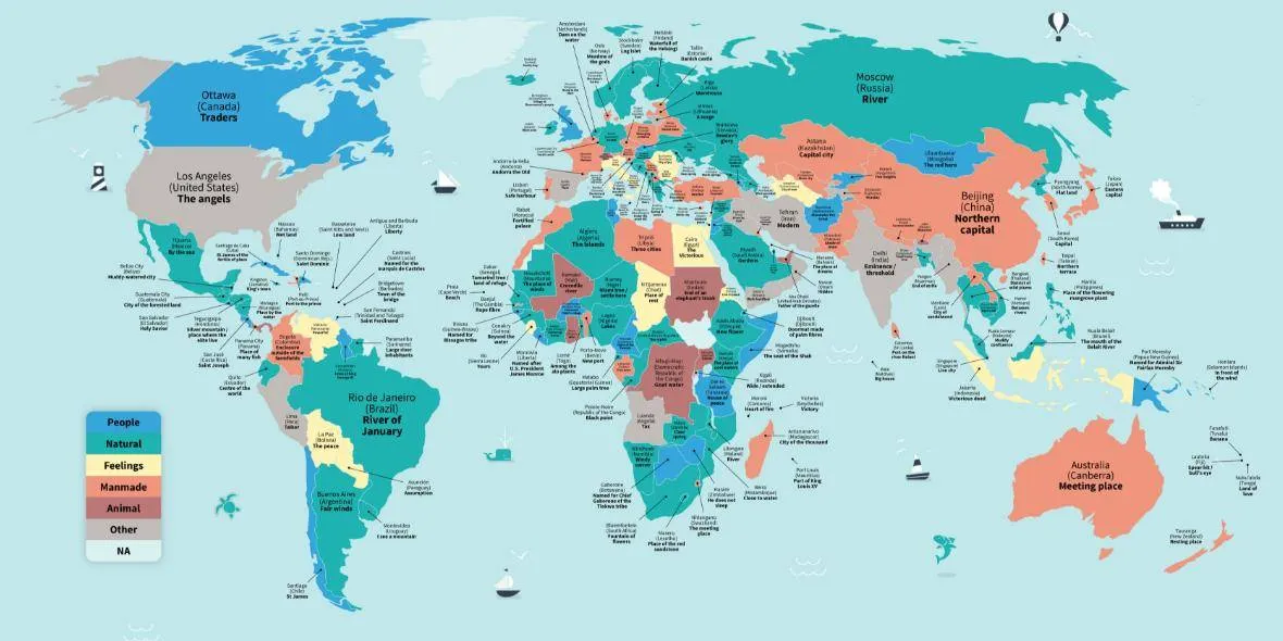 Mieren en Belasting? De bizarre betekenis van de namen van wereldsteden