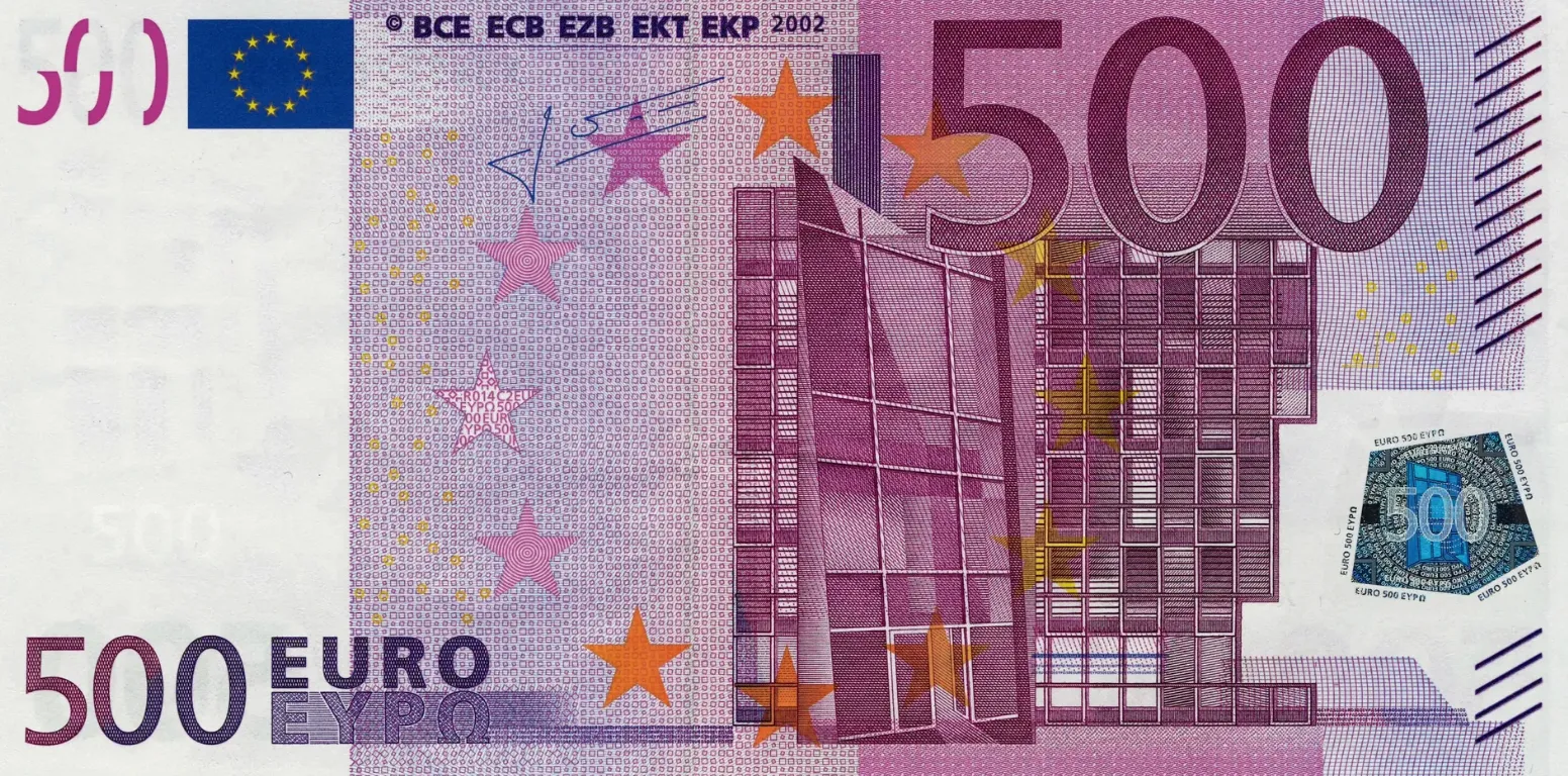 Biljet van 500 euro in de ban