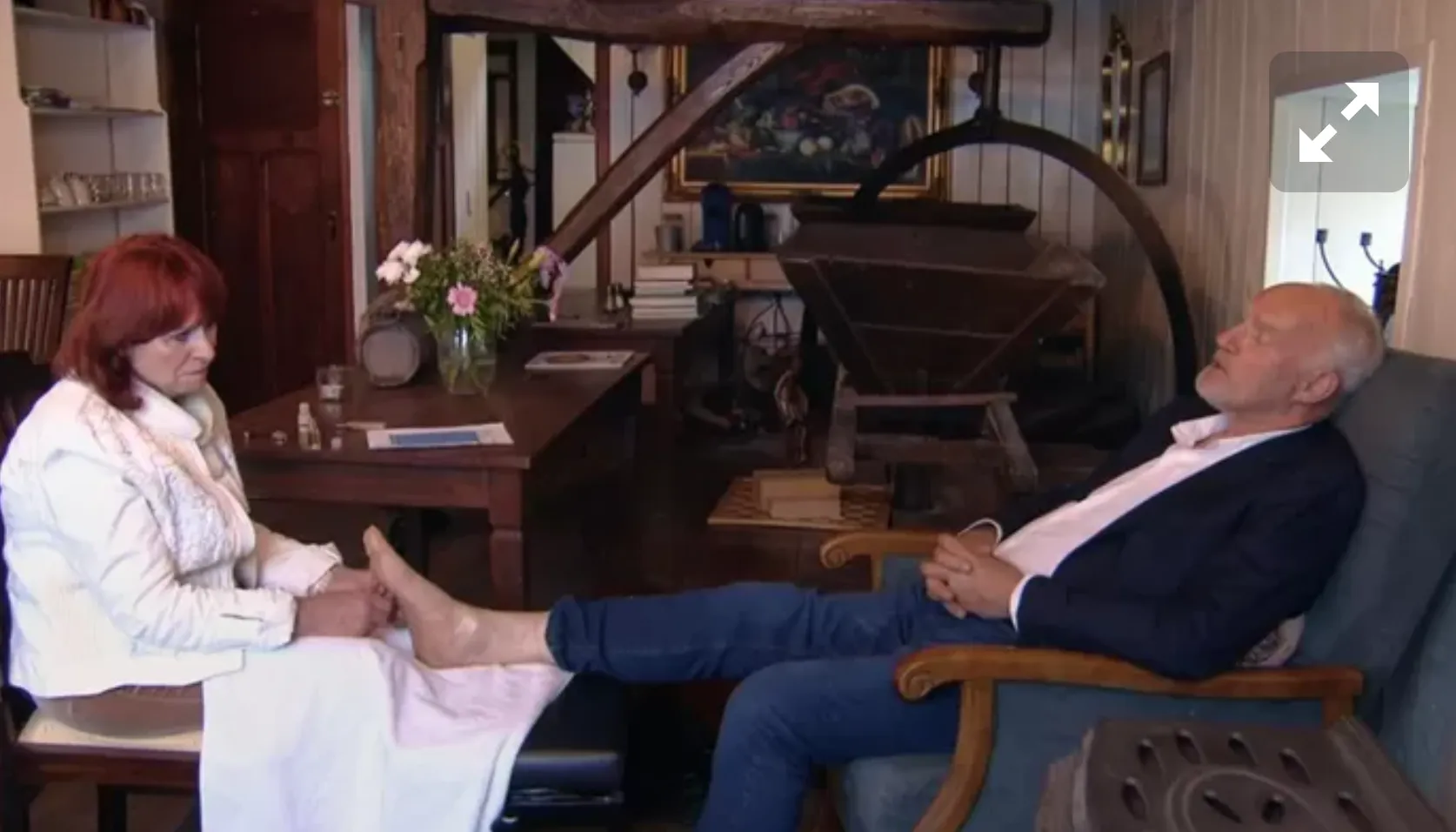 Leendert (BBvolLiefde) was de ware niet, zag Francisca aan zijn tenen