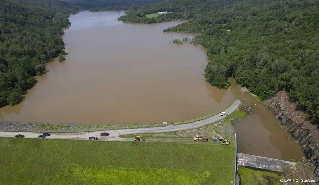 Klimaat: stuwdam dreigt te barsten door overstromingen in noordoosten VS