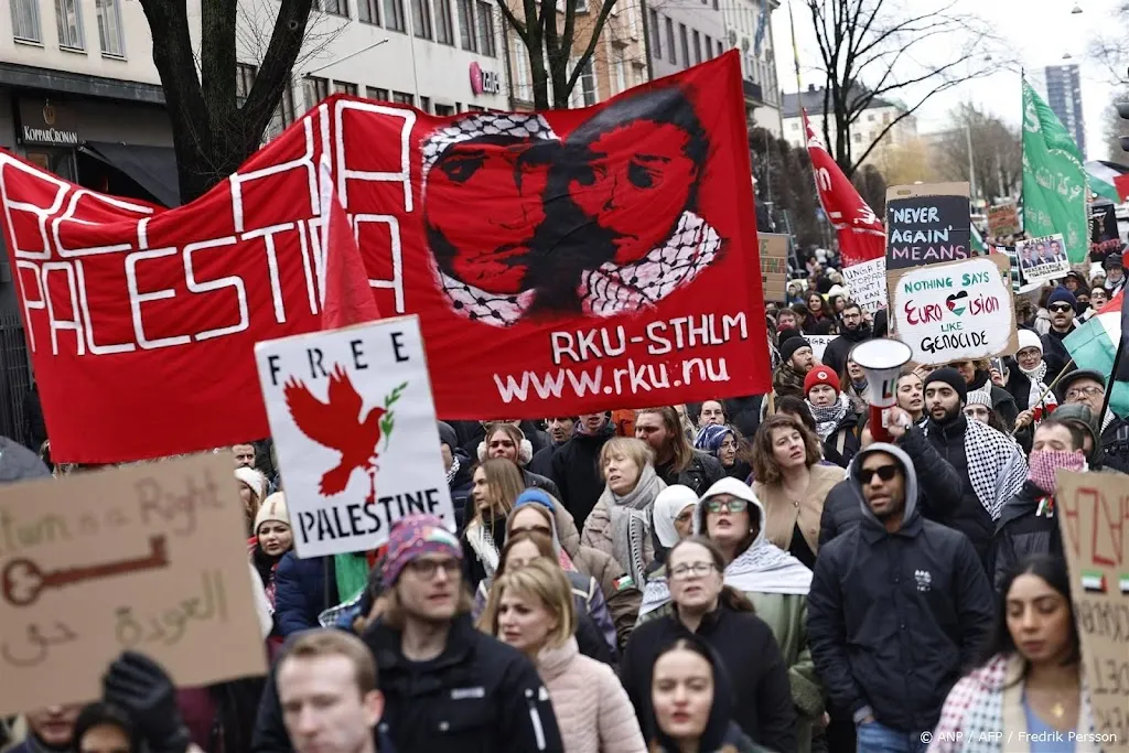 Zweden de straat op tegen deelname Israël aan songfestival 