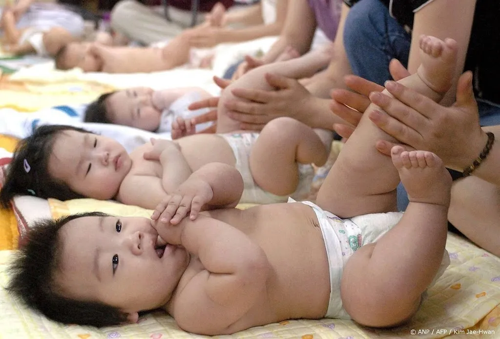 In Zuid-Korea worden nog heel weinig baby's geboren