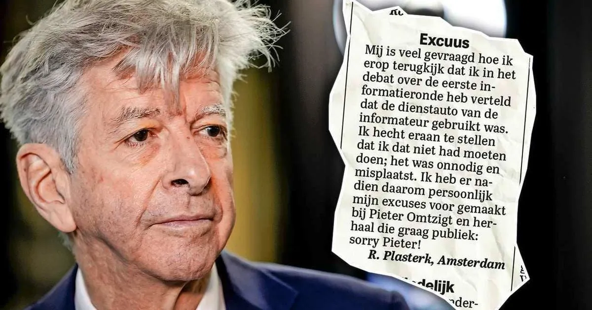 Plasterk vernedert zich publiekelijk om premier te kunnen worden