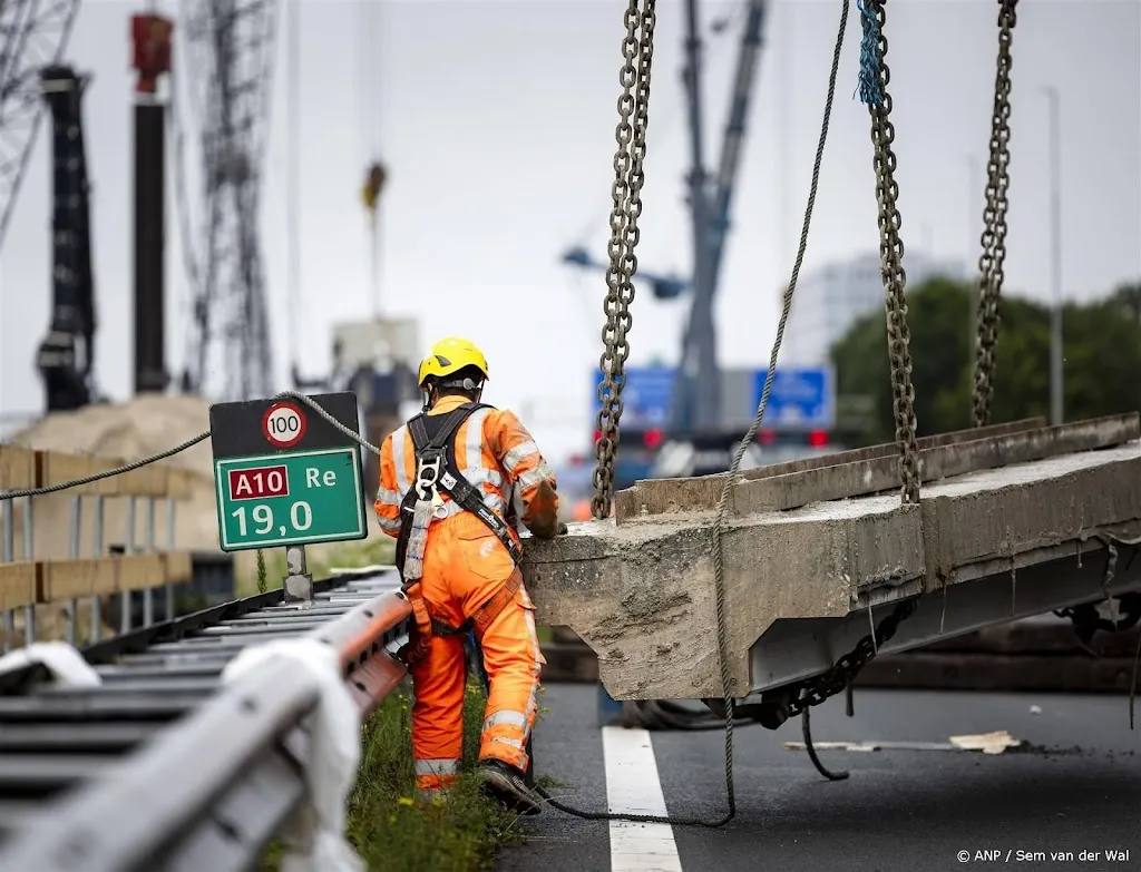 Hinder door anderhalve maand werk aan A10 bij Amsterdam