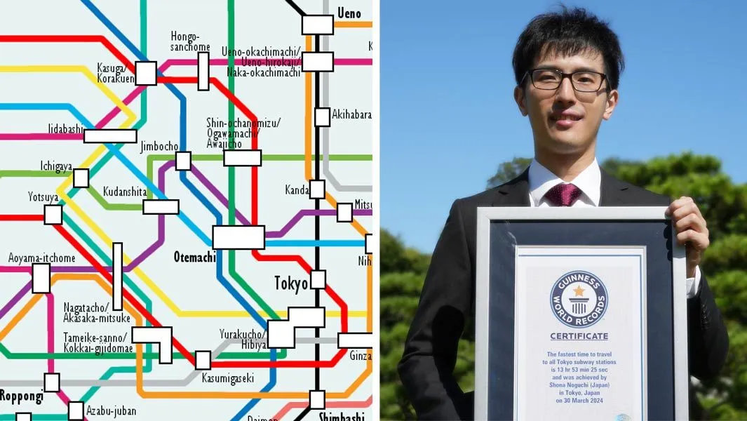 fastest time to travel to all tokyo subway stations