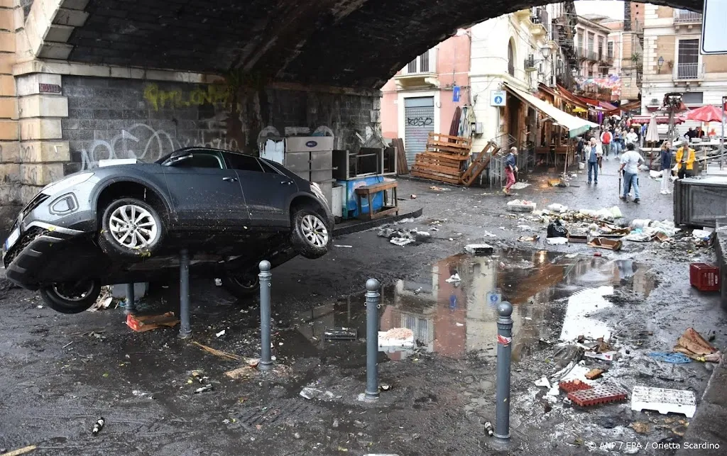 Overstromingen in Italië door zware regenval