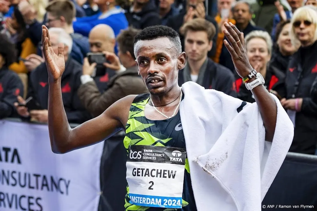 Geen paniek bij winnaar Getachew na verkeerde afslag in marathon