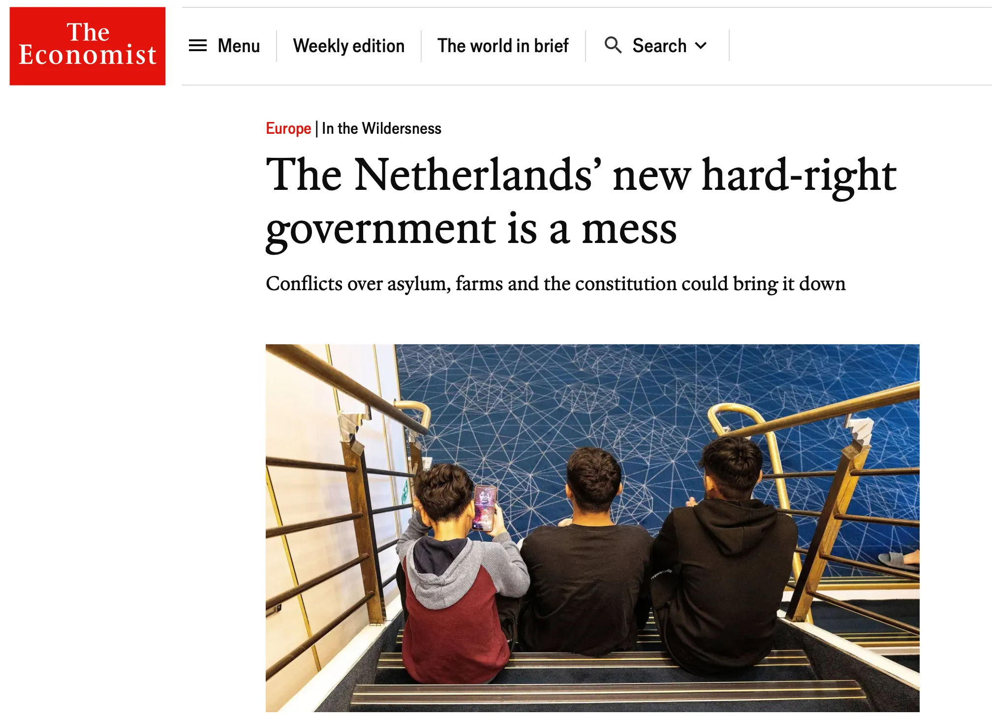 The Economist: De extreem-rechtse Nederlandse regering is een zootje